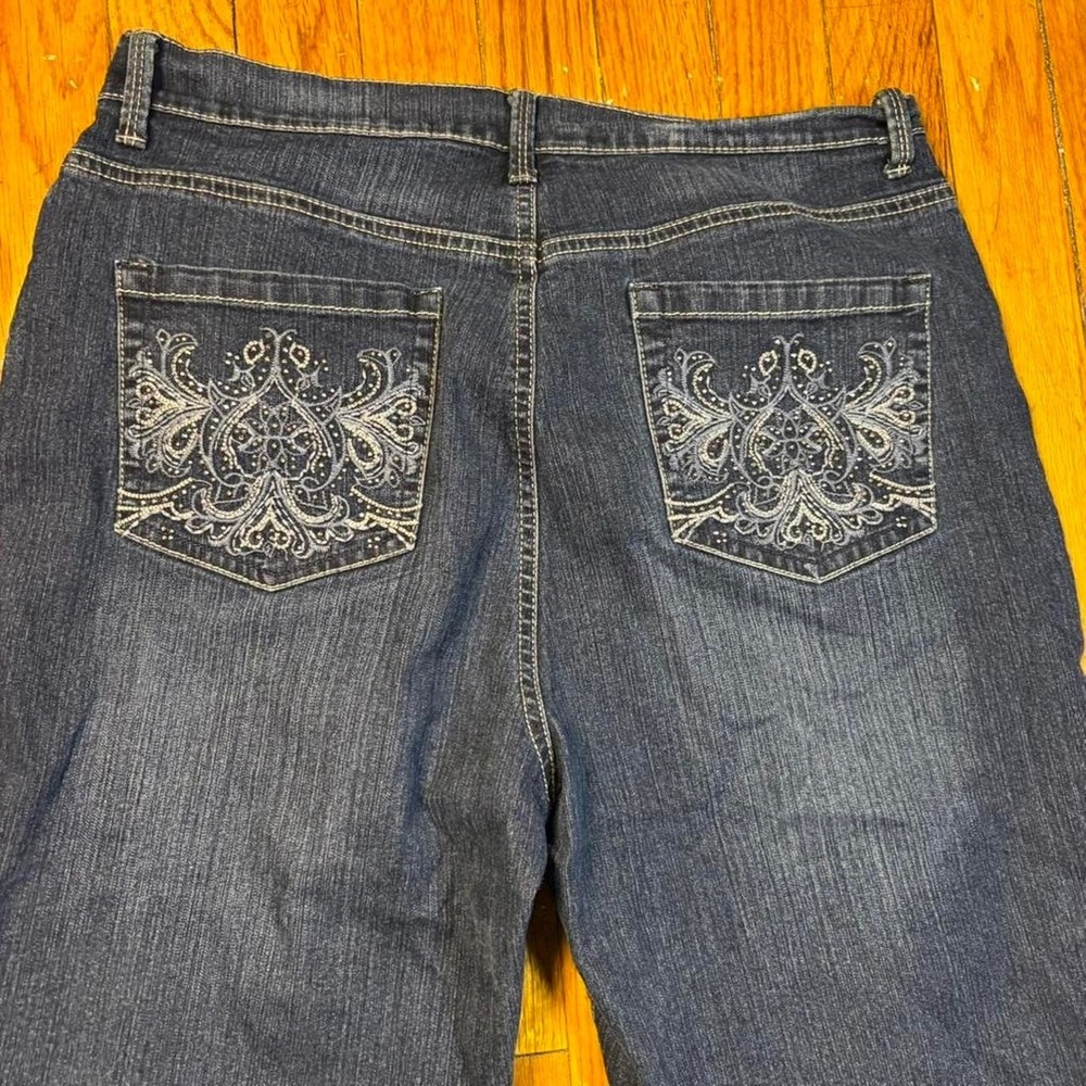 Y2K style Gloria Vanderbilt Amanda capri jeans size 12 - Picture 8 of 8